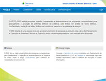 Tablet Screenshot of dre.cepel.br